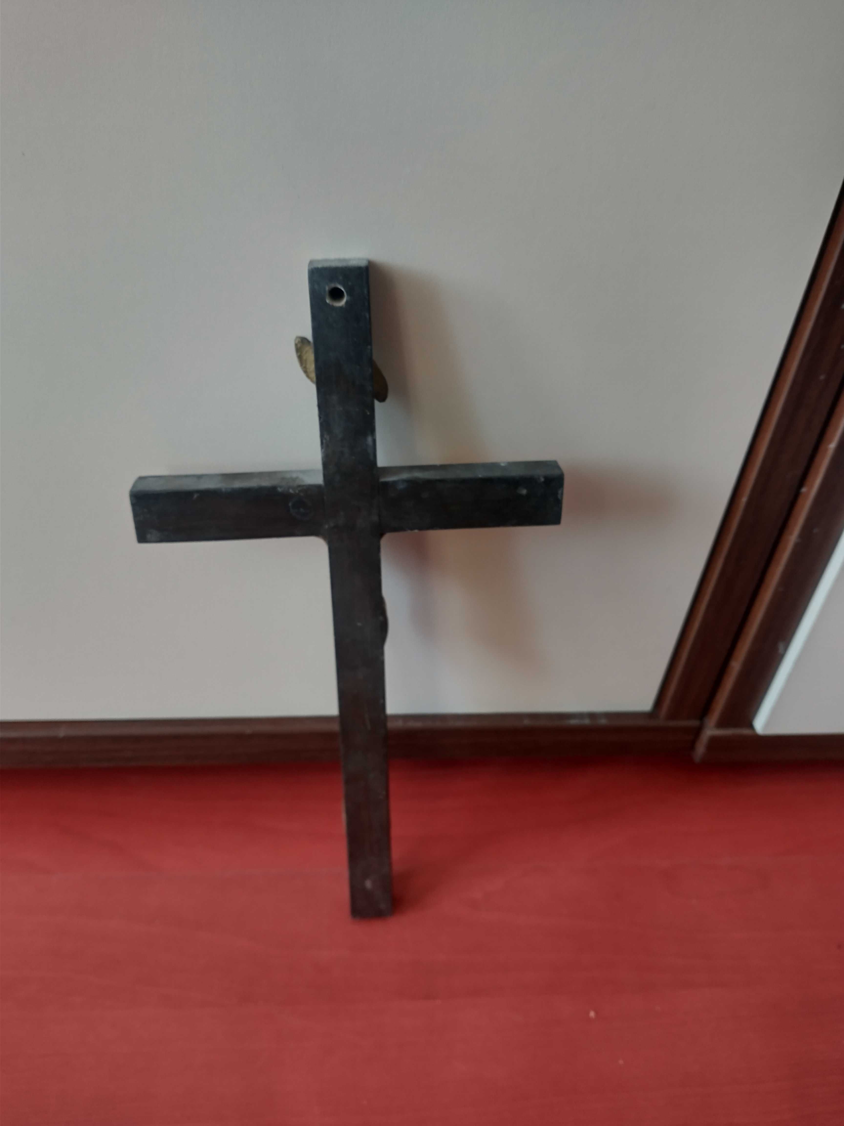 Krzyż drewniany 25/13 cm Misja Święta lata 50-60 XX wieku