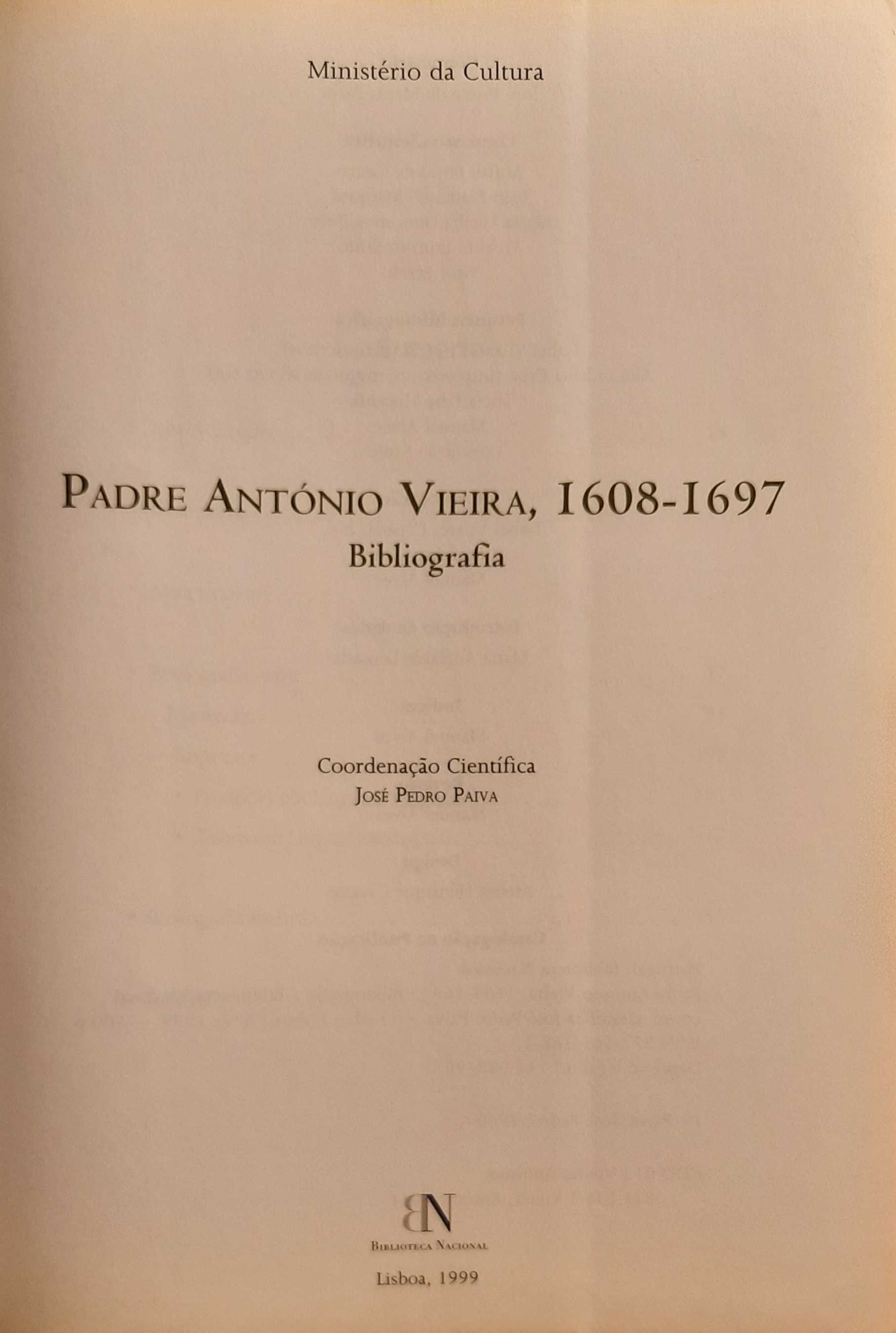 Livro - Padre António Vieira 1608_1697 - Bibliografia