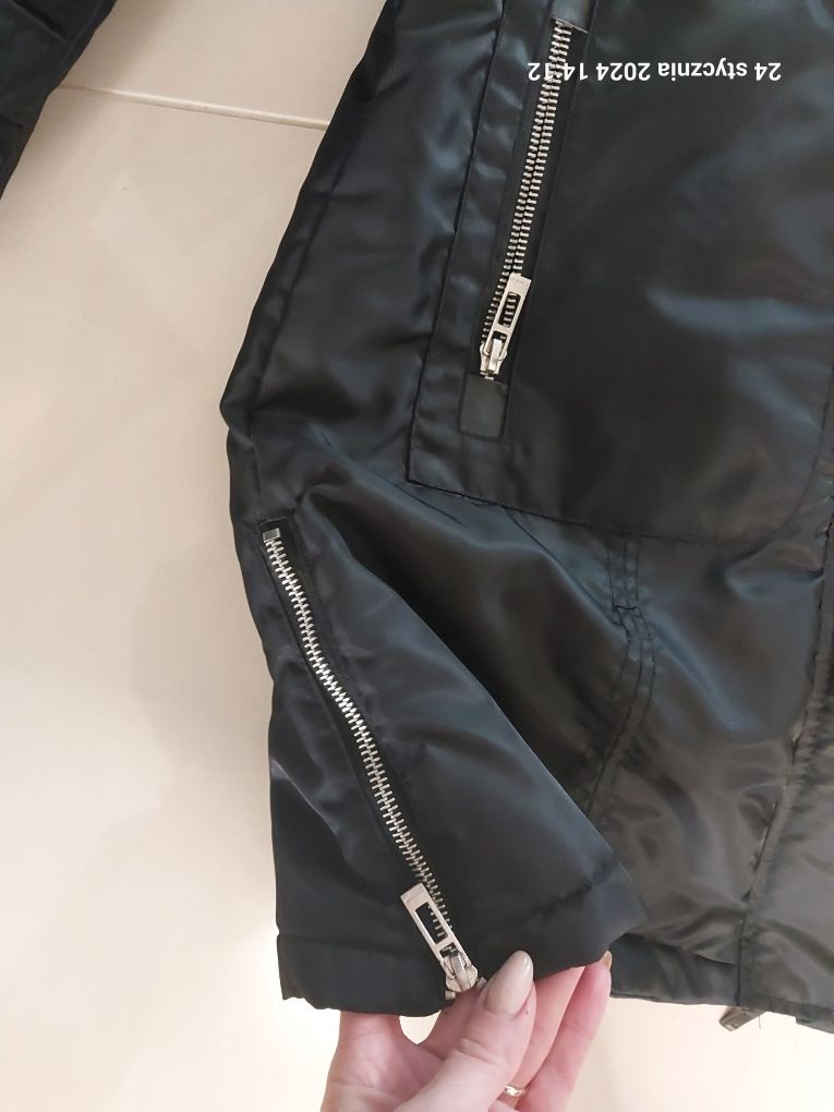 Kurtka zimowa parka czarna XS Cropp