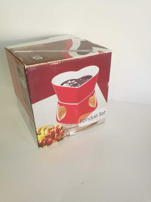 Fondue Set Chocolate Chocofondue Coraçao