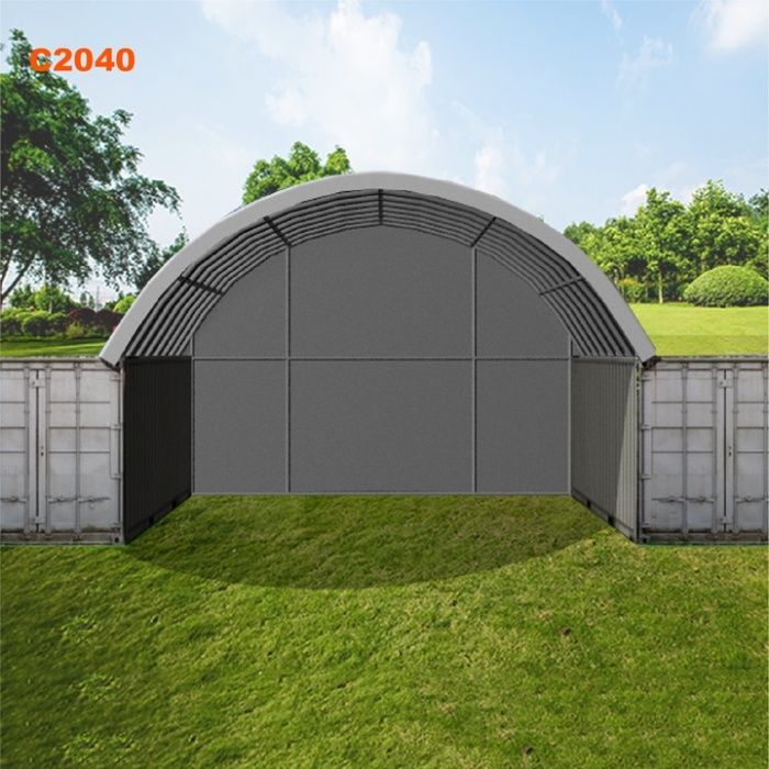 Dach kontener morski namiot zadaszenie budowlany kontenery 6x6 wiata