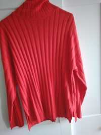 Pomaranczowy sweter idealny na jesień/zimę