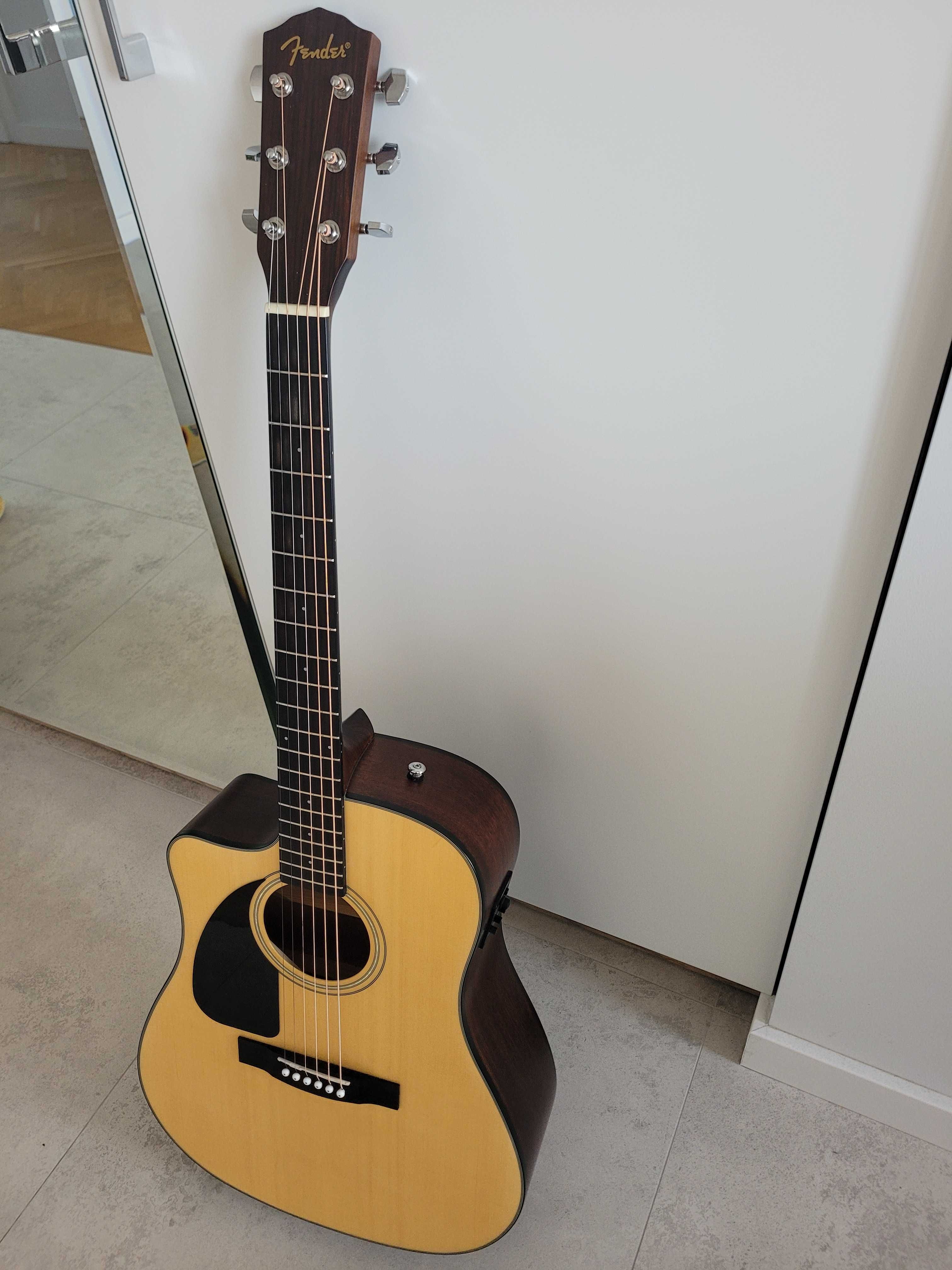 Gitara elektro akustyczna leworęczna Fender CD-100CE L/H NAT-DS-V2