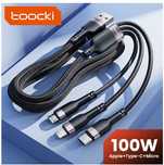 Потужний Кабель 100W TOOCKI 3 в 1 6A 1.2м. Надійний помічник!