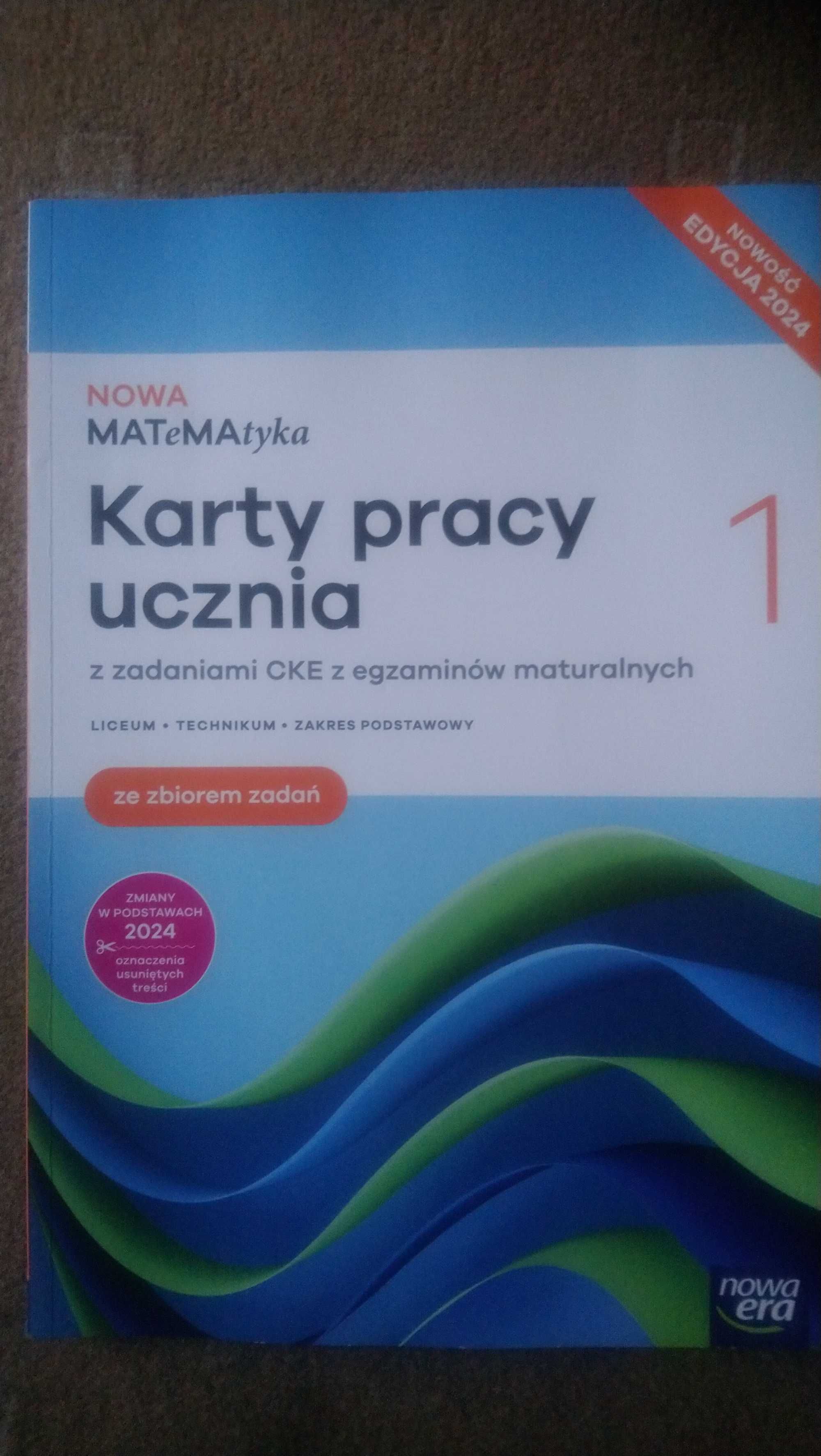 Nowa Matematyka, Karty pracy ucznia 1