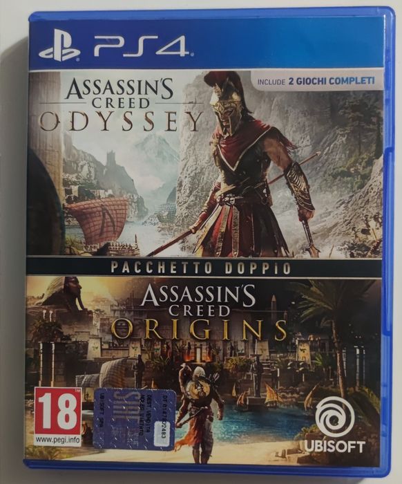 Ps4 zestaw Assassin's Creed Odyssey i Origins pl możliwa zamiana