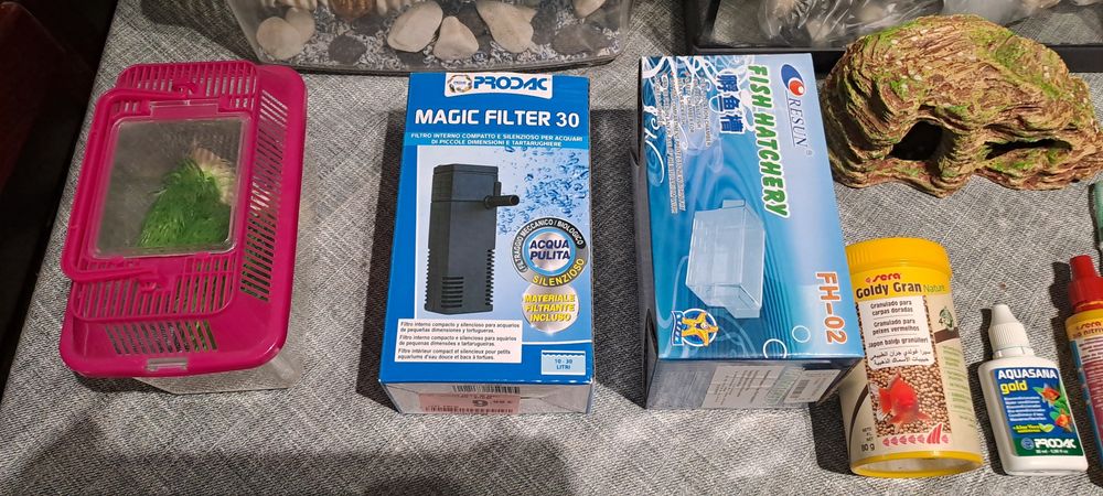 Aquario 8 litros mais acessórios