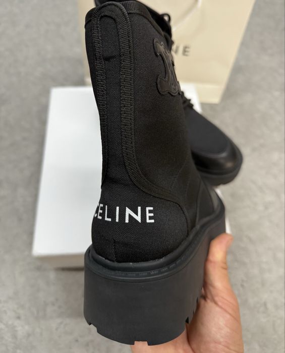 Жіночі ботинки черевики Celine bullky laced челси зимові