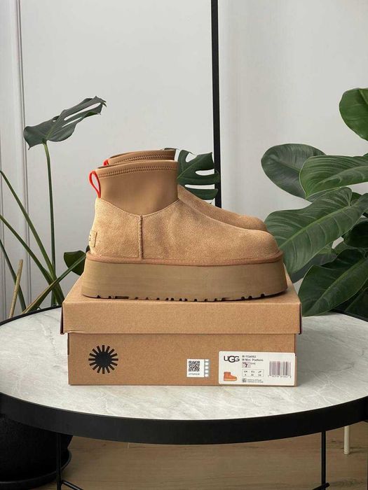 Женские сапоги UGG Classic Mini Dipper Boot 36-41 Натур Замша! Купить!
