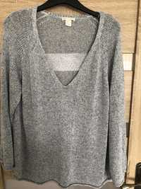 Sweter H&M XL niebieski