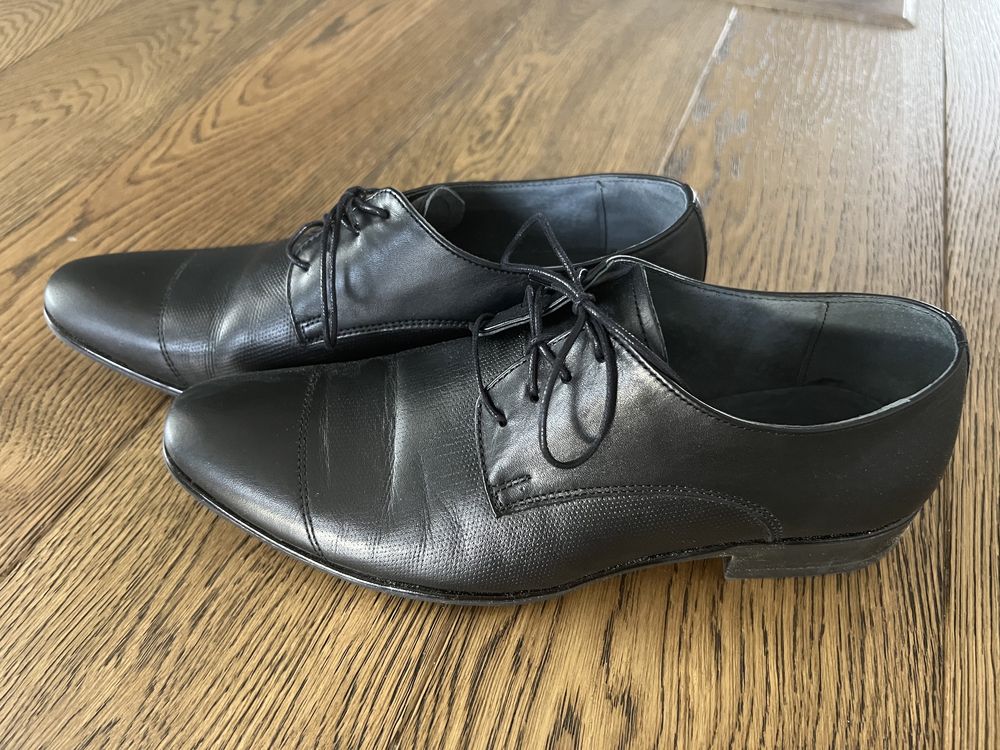 Eleganckie skórzane buty chłopięce r.35 - do Komunii