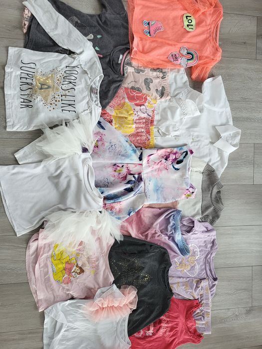 Bluzki, spodnie dla dziewczynki 110-116