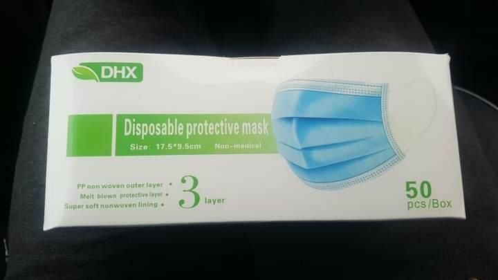 маски защитные медицинские 3-шаровые.