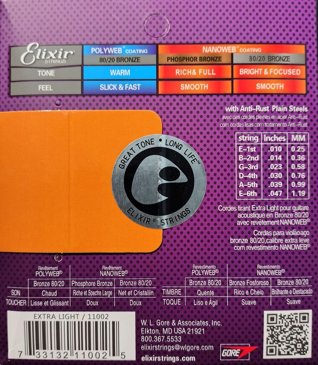 Elixir Nanoweb Extra Light