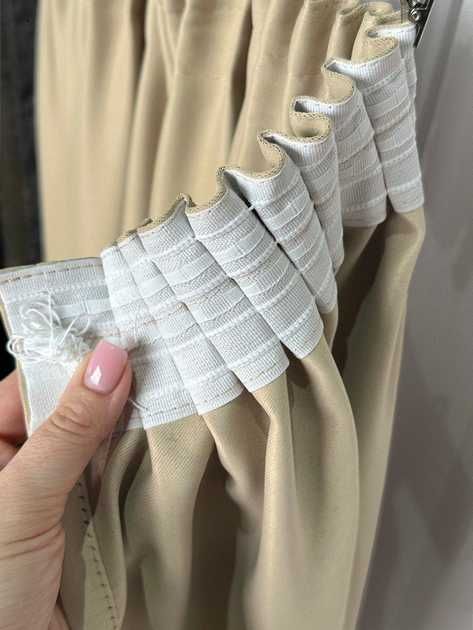 Комплект штор Aldo, блекаут 200х268 см, карамельний №6 2шт