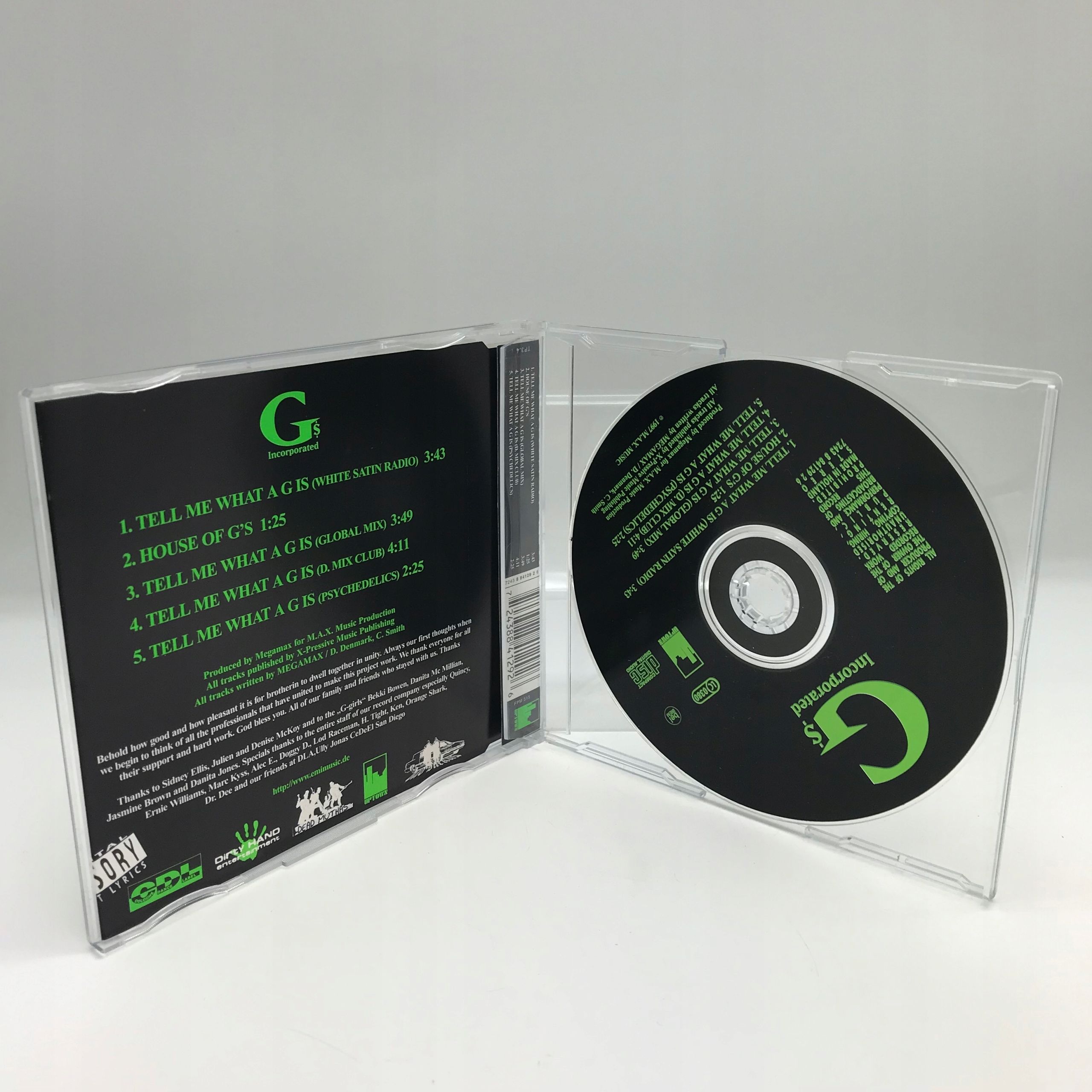 cd - g's incorporated - tell me what a g is
