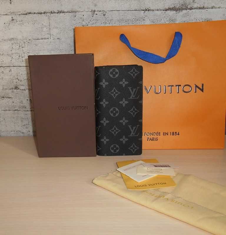 LOUIS VUITTON LV Męski portfel duży, skóra na present 62668-1