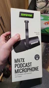 Sprzedam Shure MV7 xlr plus pop filtr