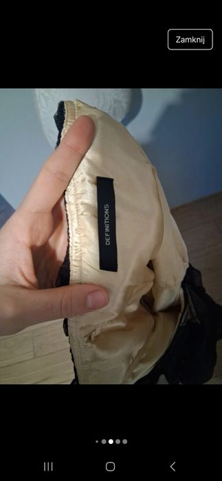 Sukienka M definitions bez ramiączek na welese komunię studniówkę rand