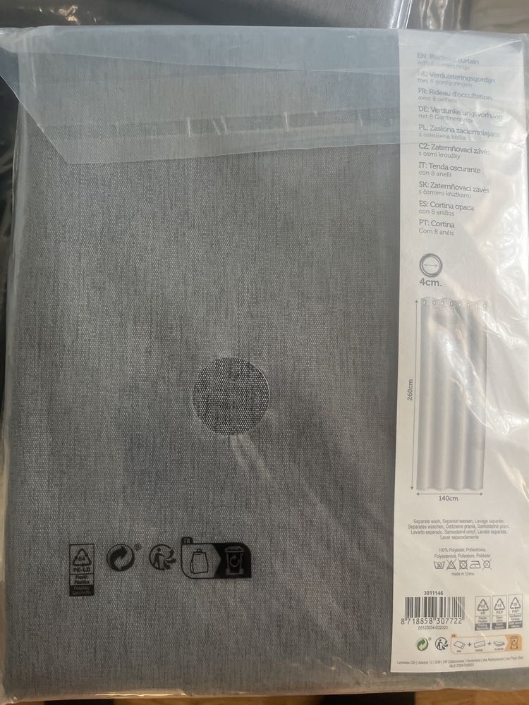 Zaslona 140x260 szara