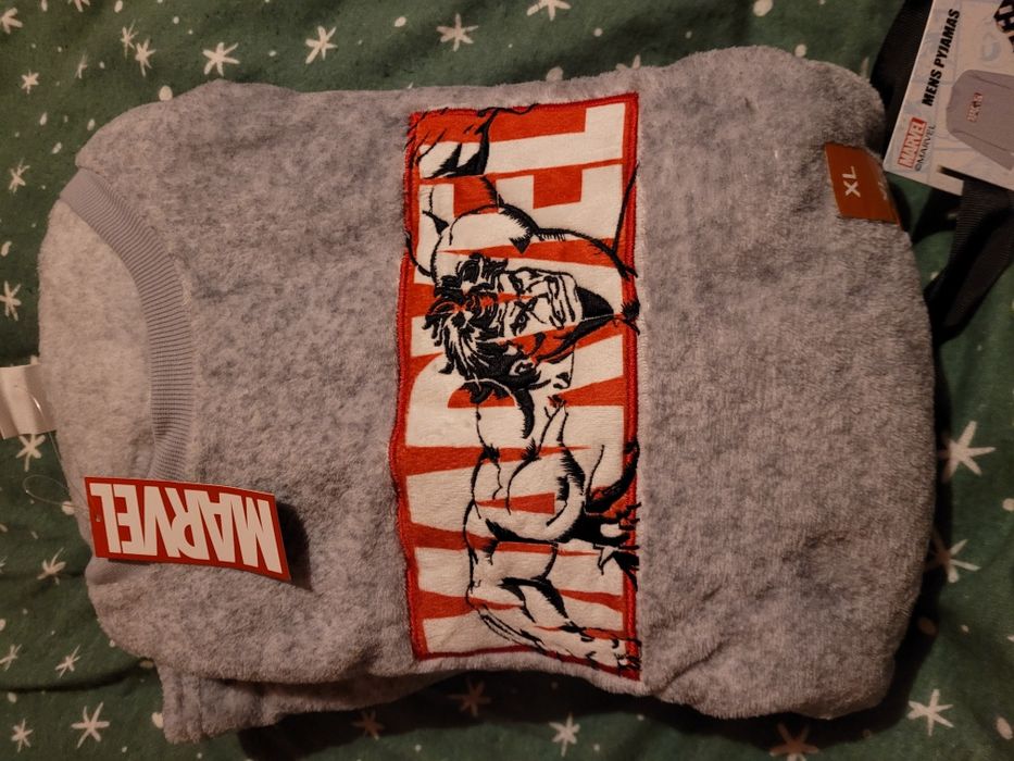 Piżama Męska Ciepła Marvel XL z licencją nowa