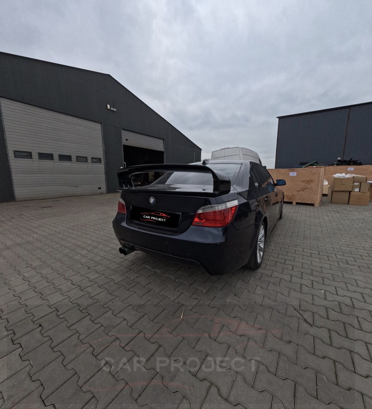 BMW E60 Lotka Duża Spojler GT Class Czarny Połysk