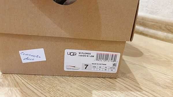 Мокасини Ugg 37рр нові кожані