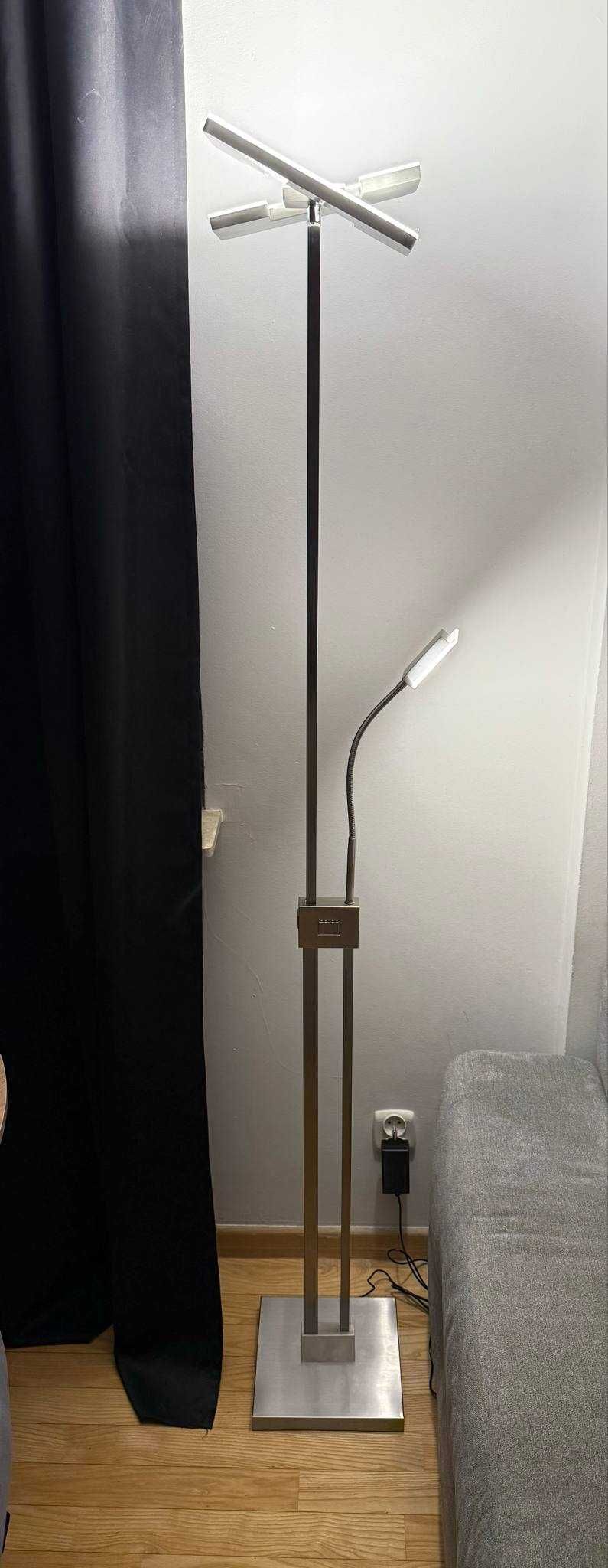 Lampa stojąca podłogowa nowoczesna LED CASALUX 185cm ramię do czytania
