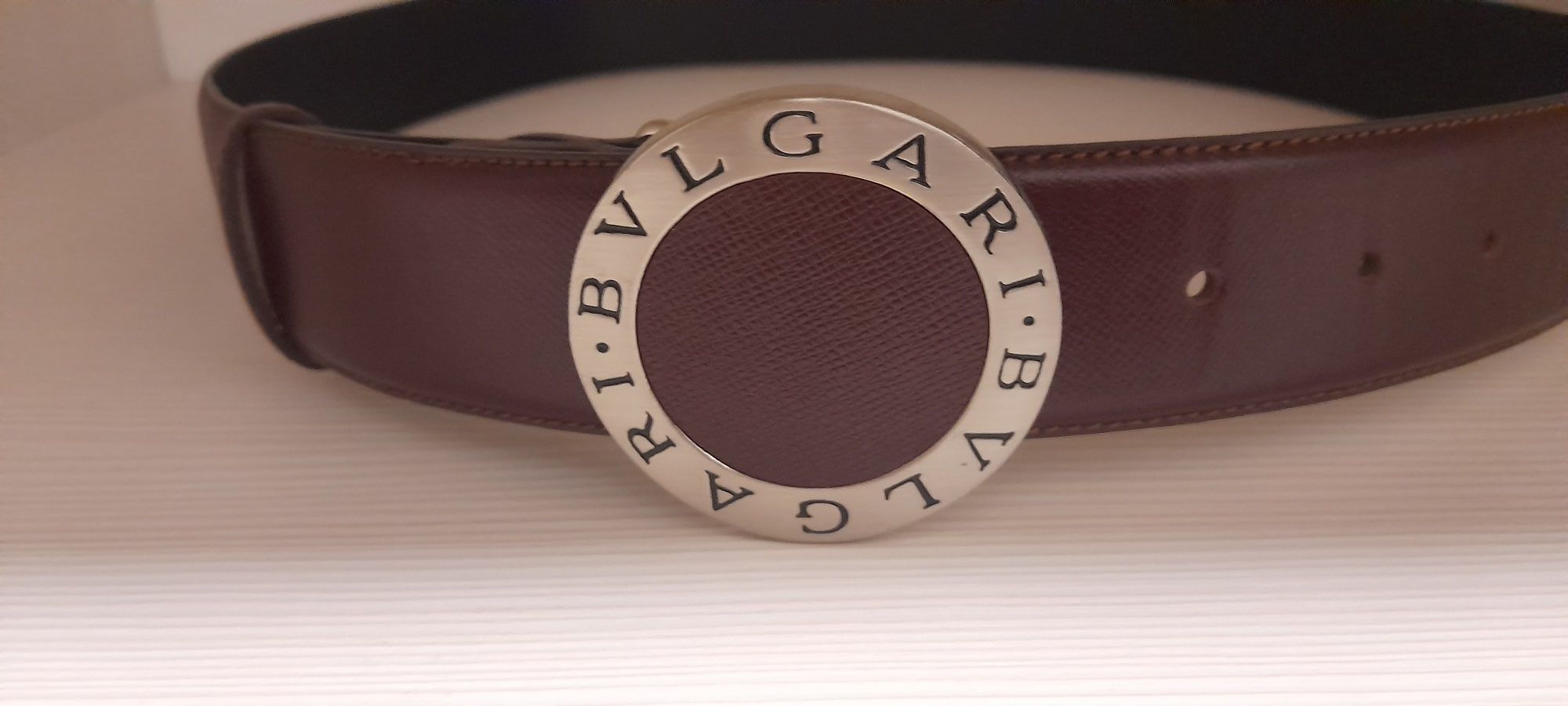 Женский оригинальный кожаный ремень BVLGARI !!!