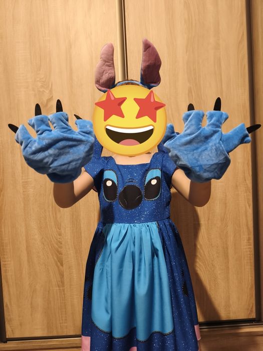 Nowy strój kostium sukienka Stich rozm.120 szybka wysyłka