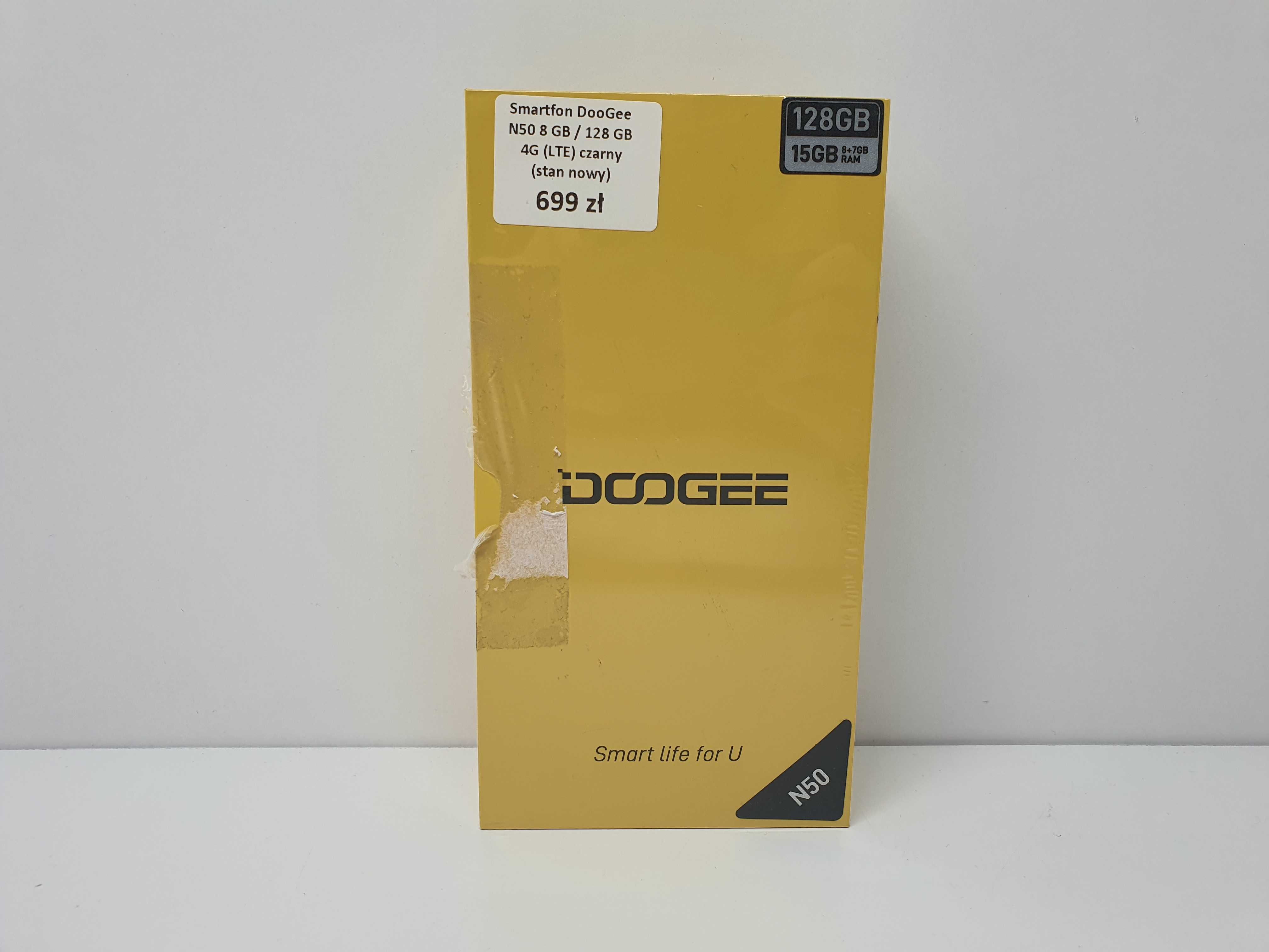 Smartfon Smartfon DooGee N50 8/128GB Czarny