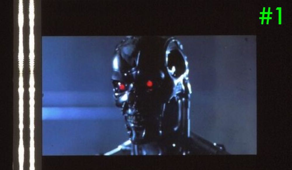 Fotogramas originais de filmes culto BLADE RUNNER, TERMINATOR - 35mm