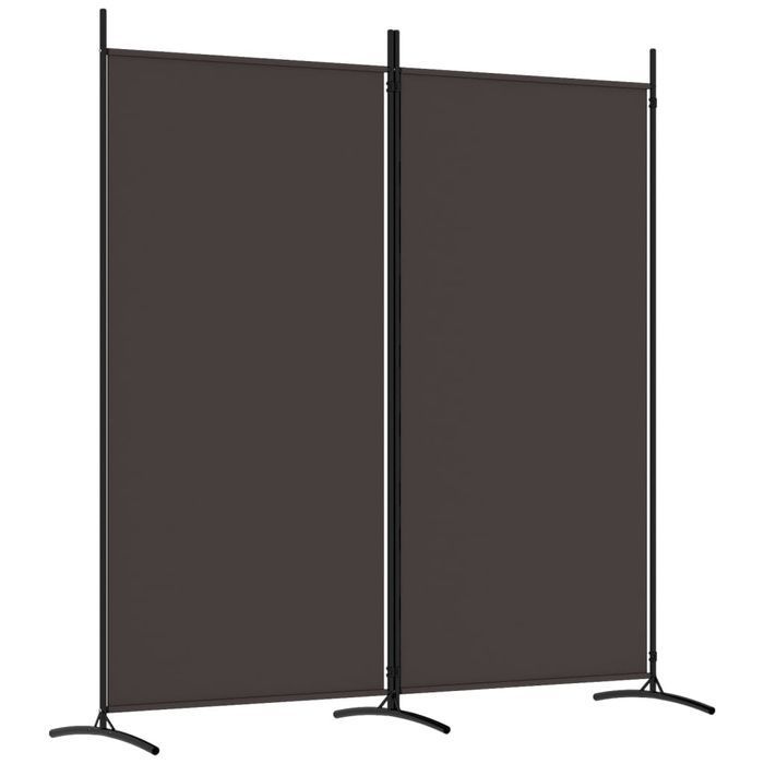Vidaxl Parawan 2-Panelowy, Brązowy, 175X180 Cm, Tkanina