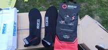Skarpety gamingowe Sparco Hyperspeed r. 46 czarne nowe z opakowaniem