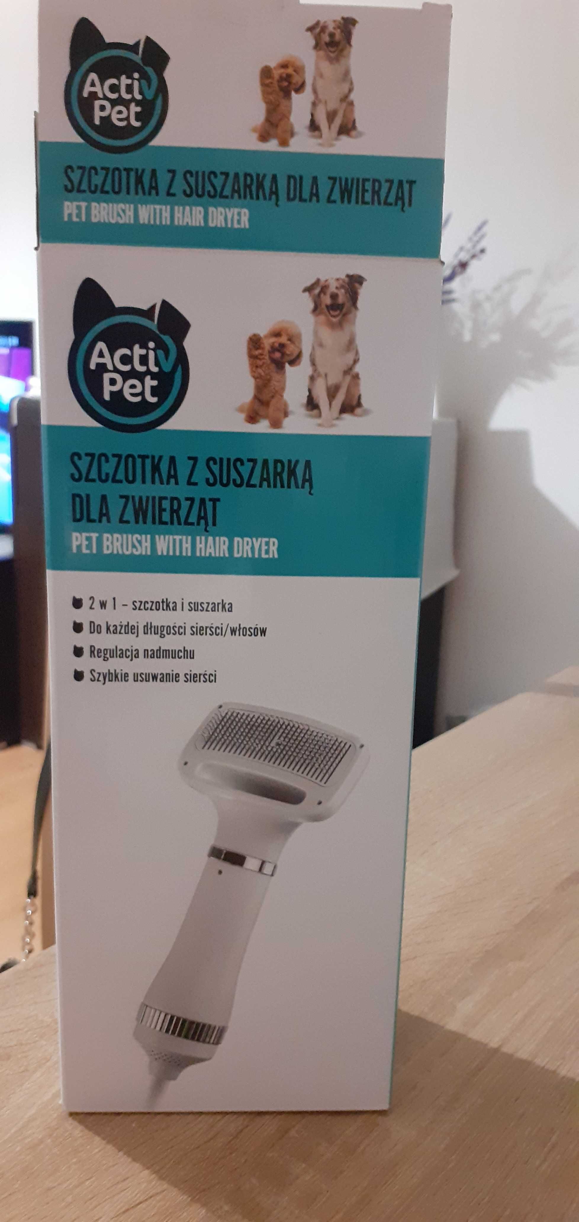 Szczotka z suszarką   2 w 1   - dla psa