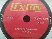 Kabel głośnikowy CCA OFC LEXTON 2x2,5 mm² 100m