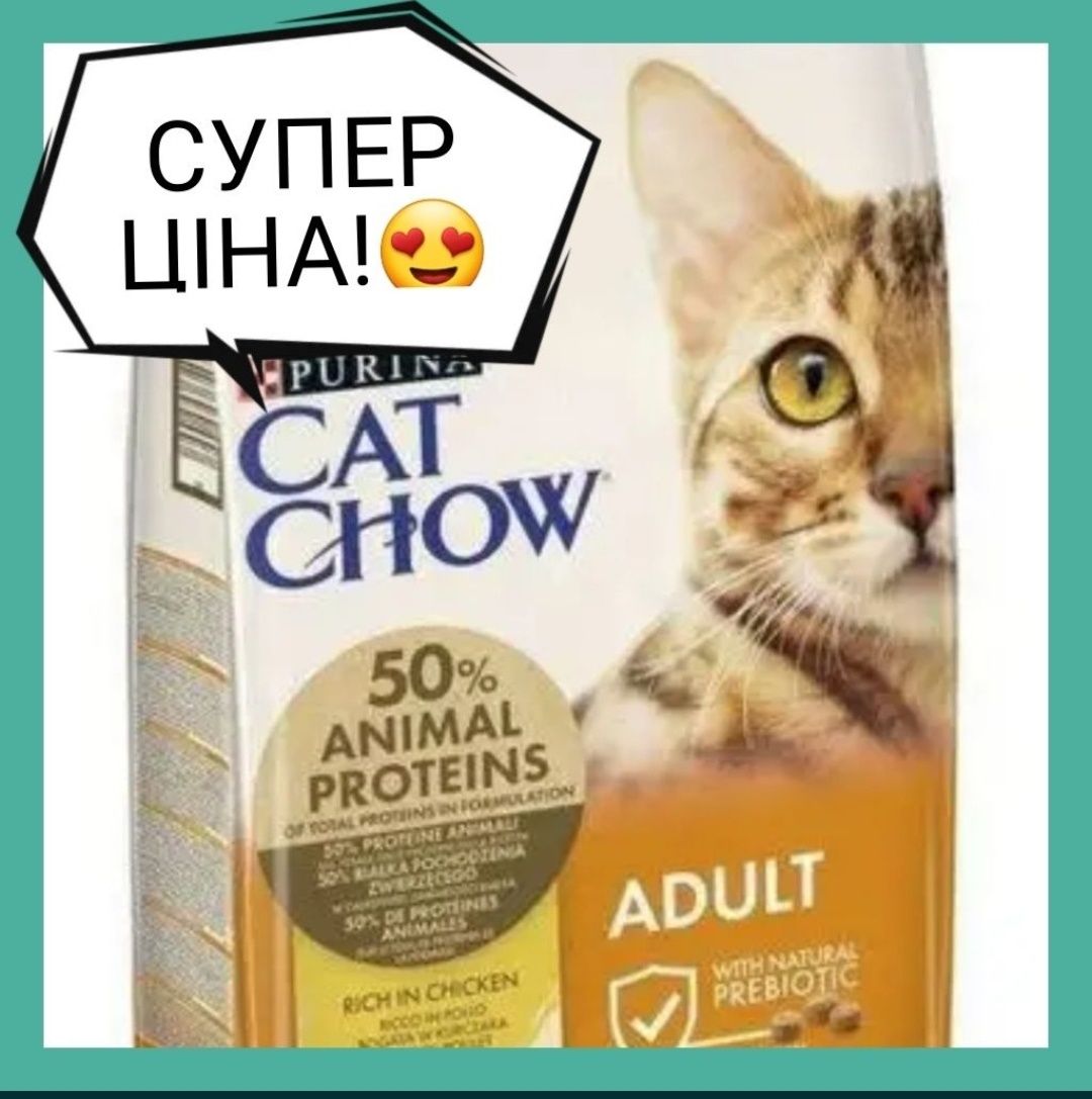 Кет Чау Cat Chow сухий корм для котів 15 кг