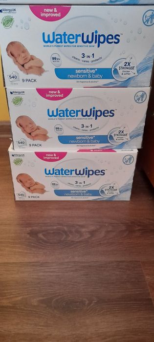 27×60szt chusteczki nawilżone waterwipes