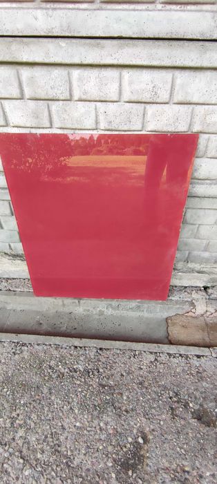 szyba czerwona 6 sztuk na balkon