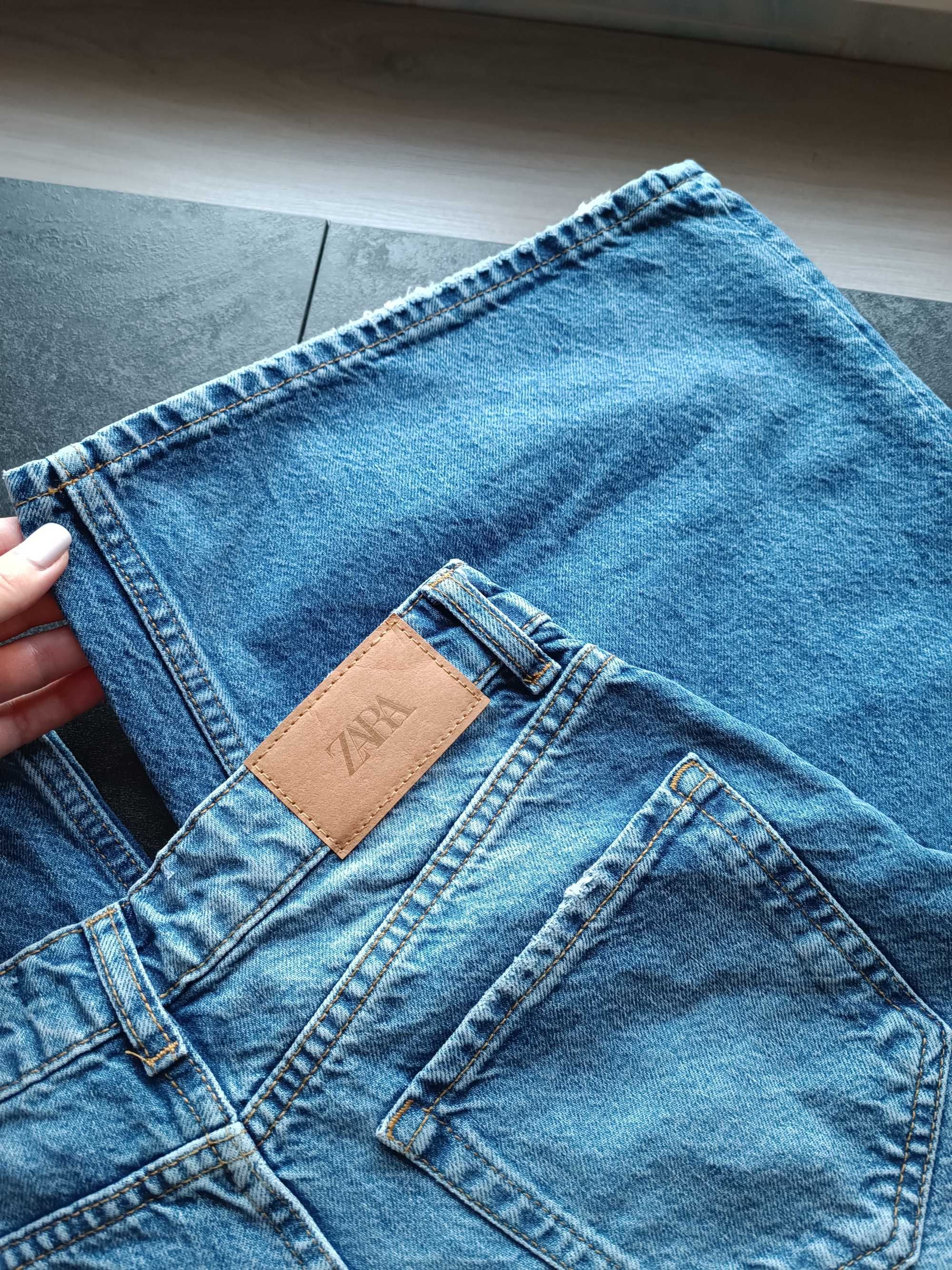 Трендові джинси Zara wide leg джинсы Зара широкие палаццо тренд
