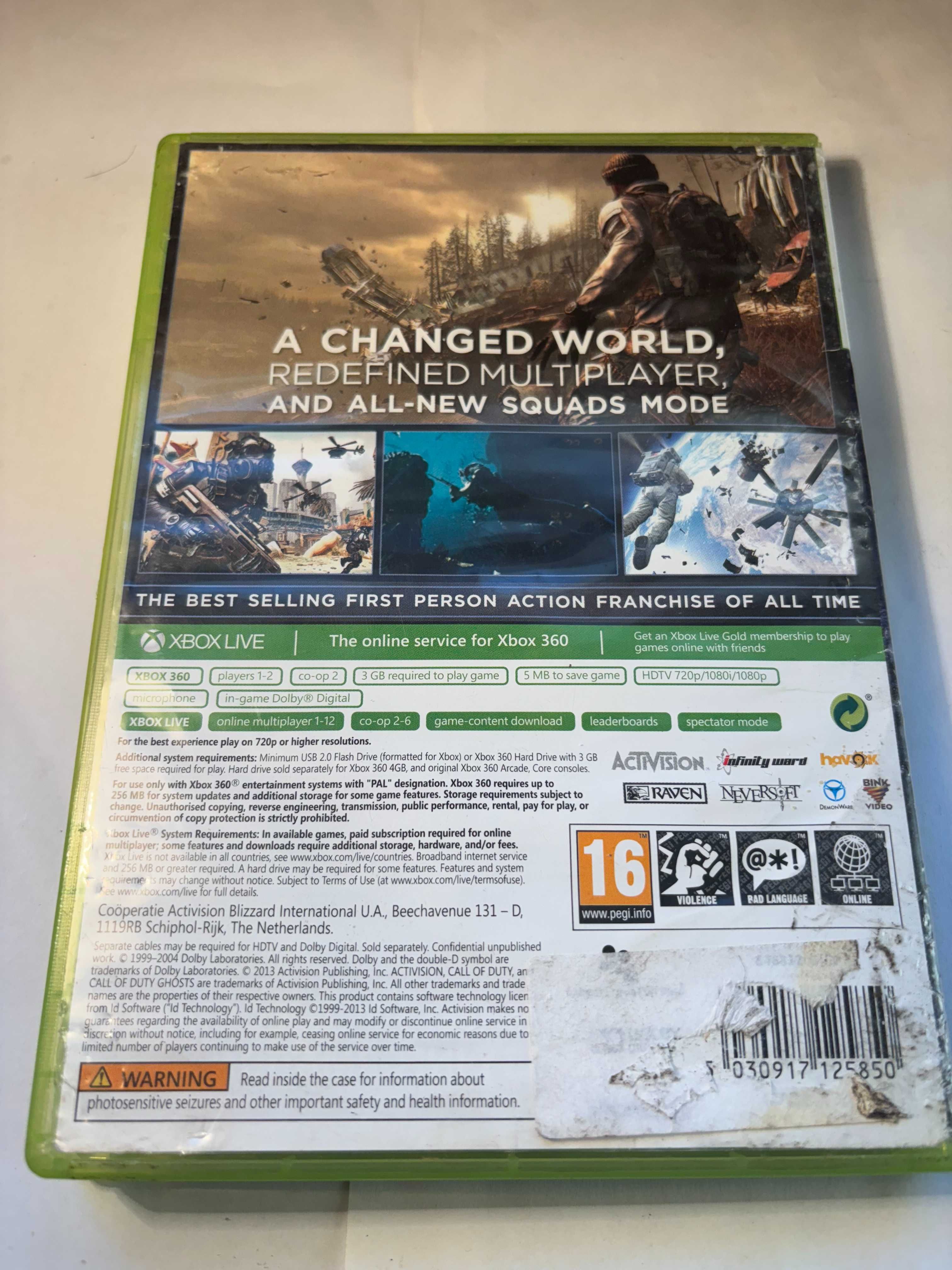 Gra Call of Duty Ghosts Xbox 360 + Gratis