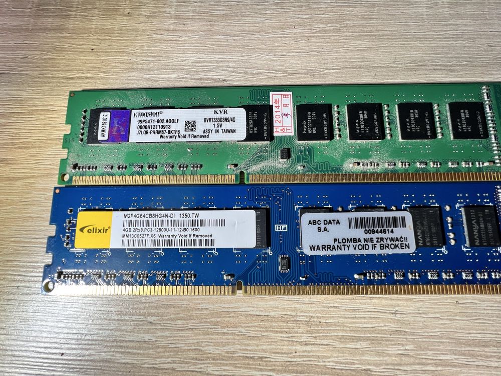 8gb ram ddr3 1333MHz dwie kości