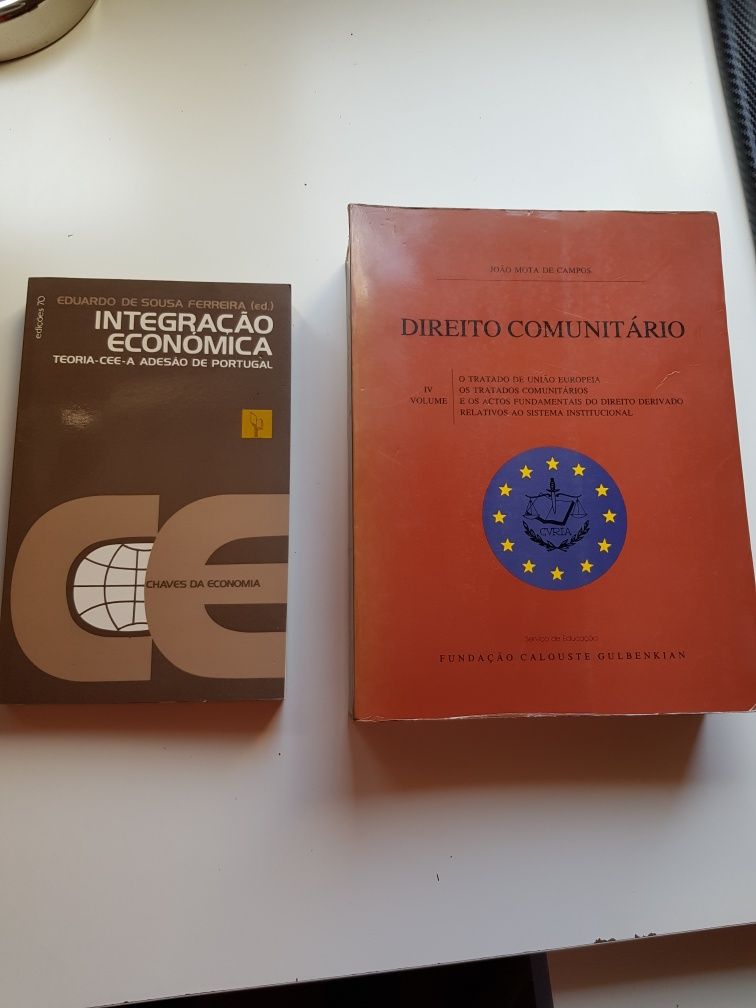 Livros direito, economia e finanças europeia e internacional