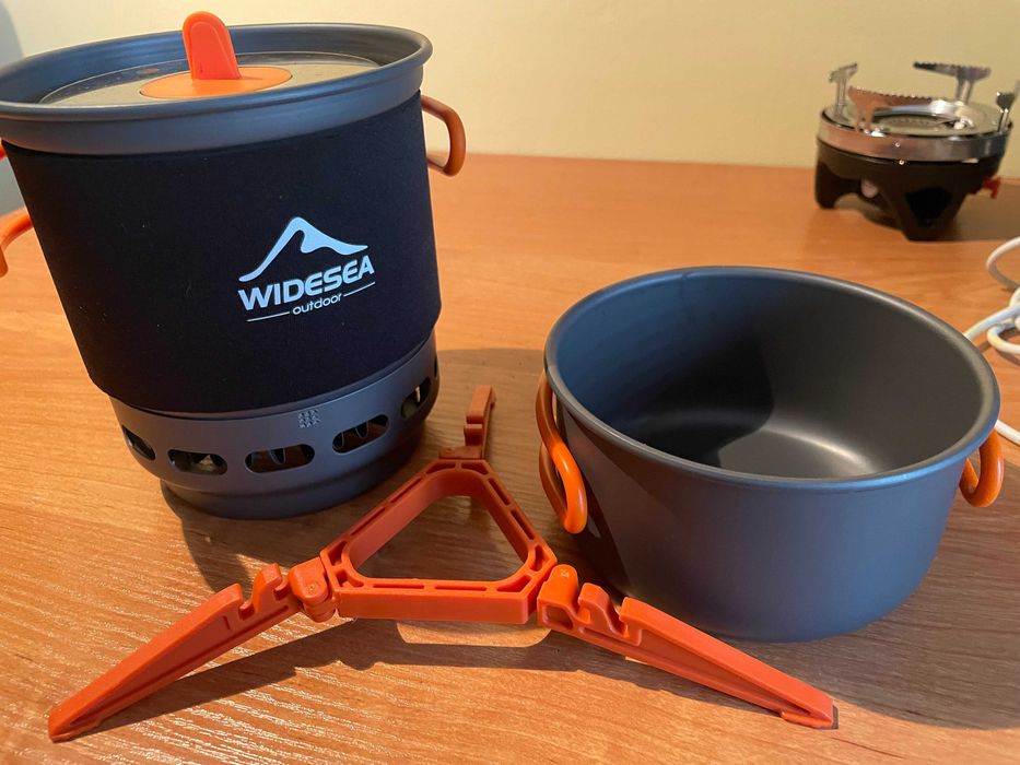 Zestaw do gotowania Widesea z radiatorem (typ Jetboil) - NOWY