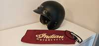 Kask Indian retro otwarty Aegis A500 tozmiar L czarny z org. pokrowcem