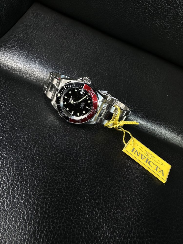 Часы Invicta Pro Diver cocacola 40мм механика 100% ОРИГИНАЛ скидка 70%