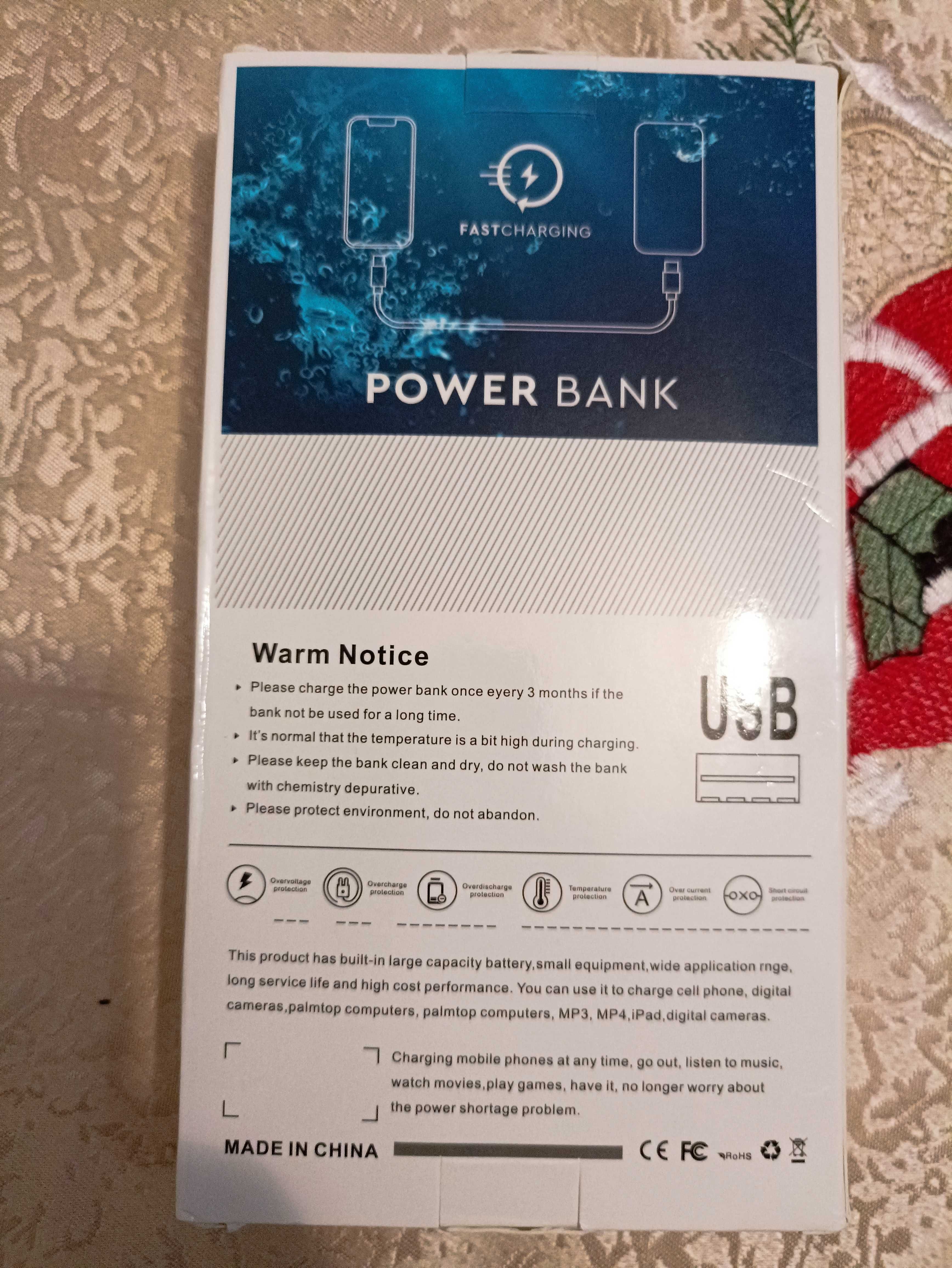 Power bank (зарядное устройство) на 30000 mAh