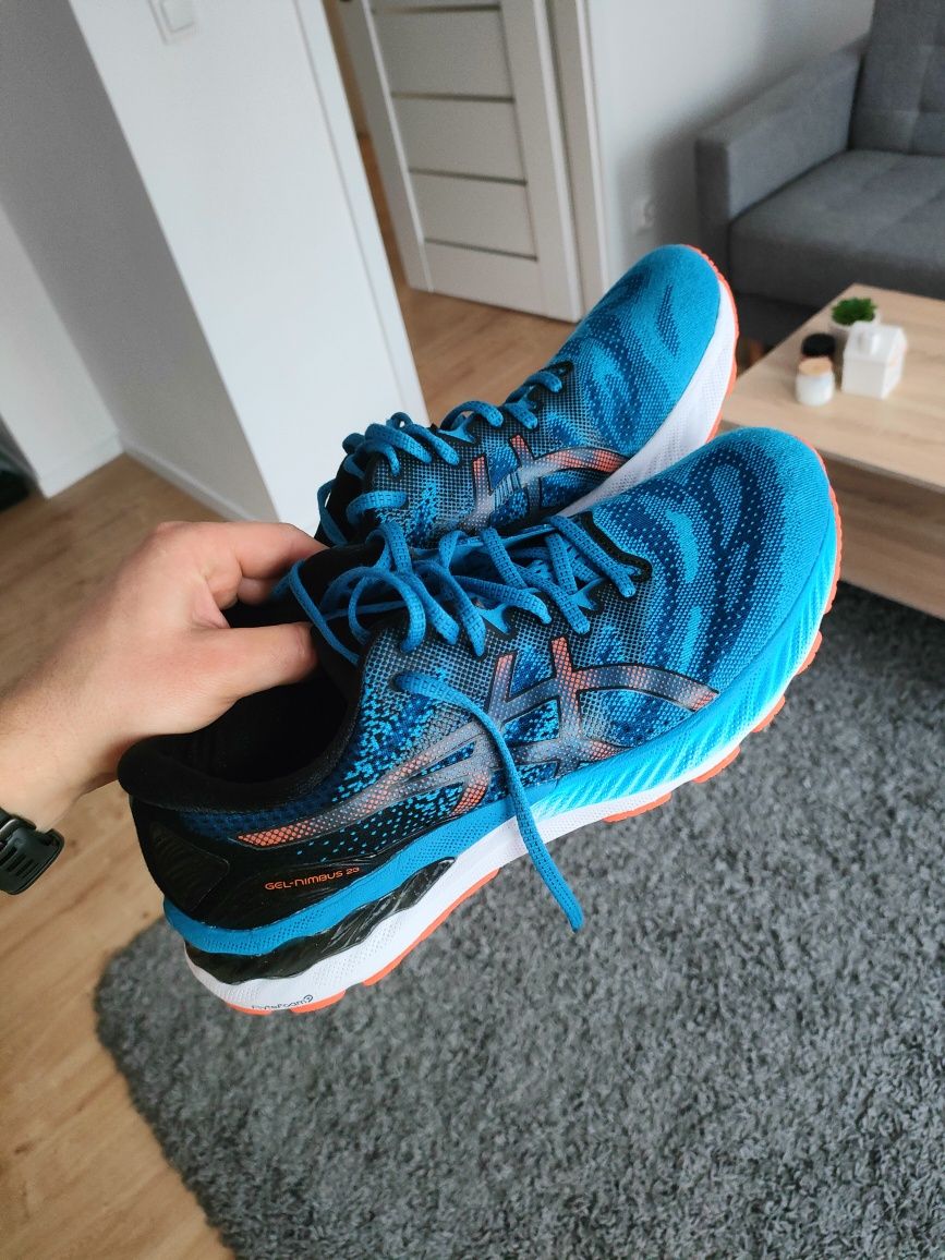 Buty Asics Gel-nimbus 23, męskie, rozmiar 45, stan bardzo dobry, niebi