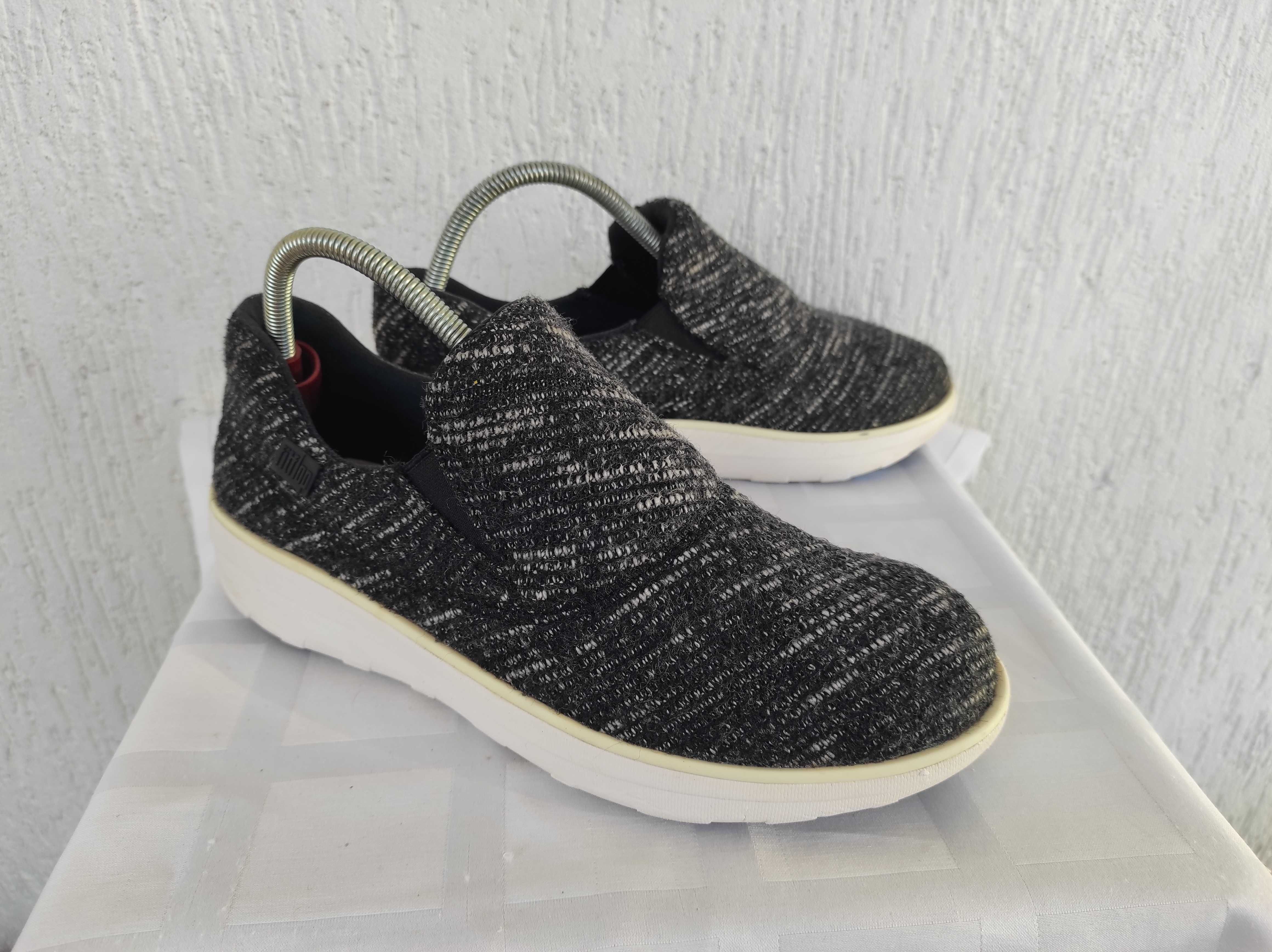 Брендовие текстильние мокасини FitFlop р.38.5.