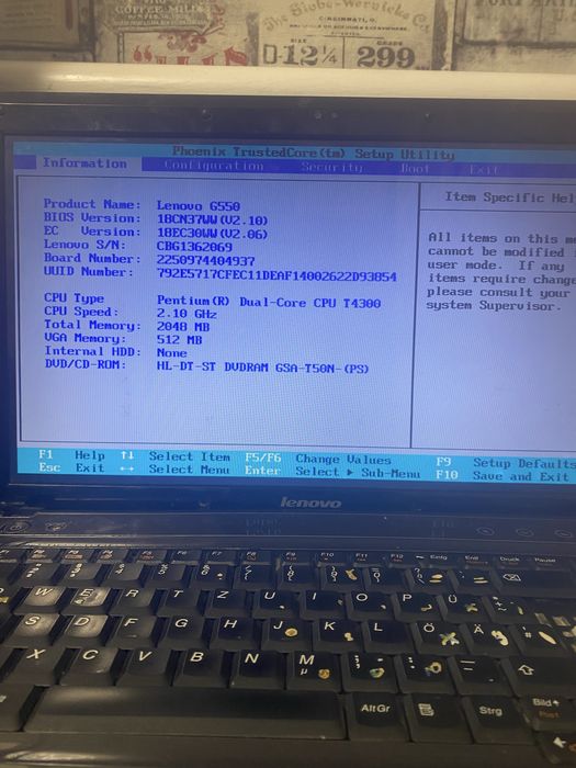 Продам леново g550 в робочому стані